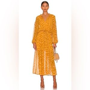 Elegant Yellow Maxi Dress